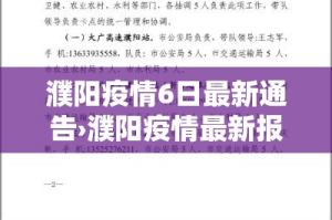 濮阳疫情6日最新通告›濮阳疫情最新报道