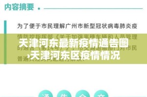 天津河东最新疫情通告图›天津河东区疫情情况