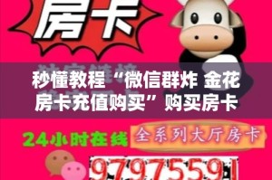 秒懂教程“微信群炸 金花房卡充值购买”购买房卡介绍