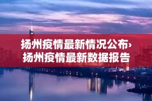 扬州疫情最新情况公布›扬州疫情最新数据报告
