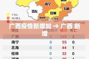 广西疫情新增加 → 广西 新增
