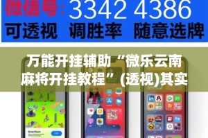 万能开挂辅助“微乐云南麻将开挂教程”(透视)其实确实有挂