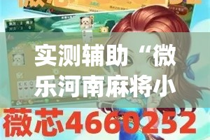 实测辅助“微乐河南麻将小程序万能挂免费版”(作弊)辅助透视教程