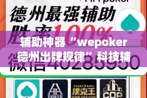 辅助神器“wepoker德州出牌规律”科技辅助神器手机版