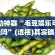 辅助神器“毛豆娱乐可以开挂吗”(透视)其实确实有挂