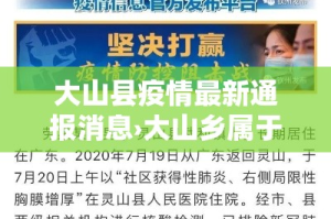 大山县疫情最新通报消息›大山乡属于哪个市