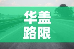华盖路限行—（华盖路停车场）