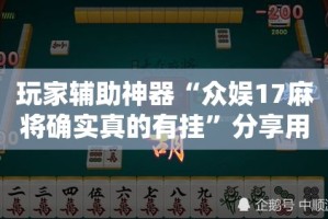 玩家辅助神器“众娱17麻将确实真的有挂”分享用挂教程