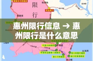 惠州限行信息 → 惠州限行是什么意思