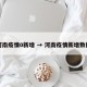 河南疫情0新增 → 河南疫情新增数据
