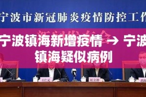 宁波镇海新增疫情 → 宁波镇海疑似病例
