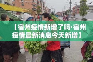 【宿州疫情新增了吗·宿州疫情最新消息今天新增】