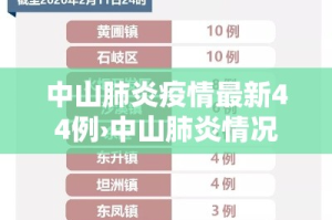 中山肺炎疫情最新44例›中山肺炎情况