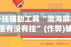 开挂辅助工具“渤海麻将到底有没有挂”(作弊)辅助透视教程