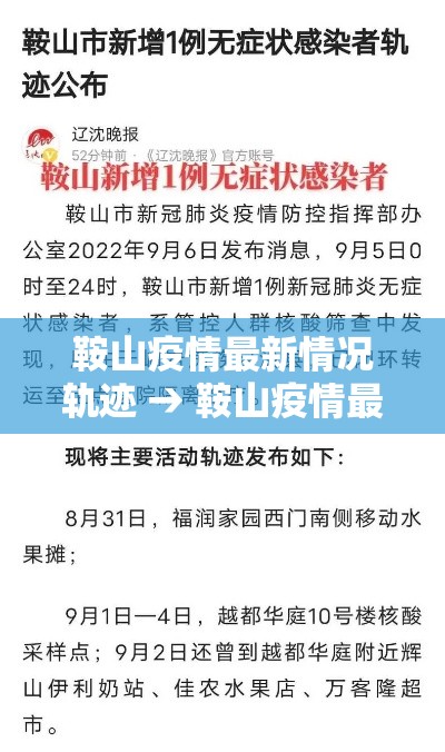 鞍山疫情最新情况轨迹 → 鞍山疫情最新情况轨迹查询