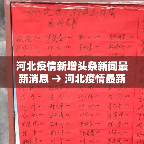 河北疫情新增头条新闻最新消息 → 河北疫情最新消息今天新增一例 新闻