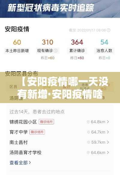 【安阳疫情哪一天没有新增·安阳疫情啥时候能恢复】