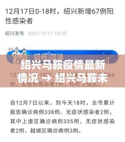 绍兴马鞍疫情最新情况 → 绍兴马鞍未来发展
