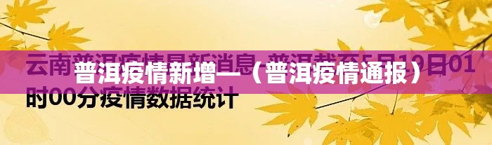 普洱疫情新增—(普洱疫情通报) 普洱疫情新增—(普洱疫情通报)