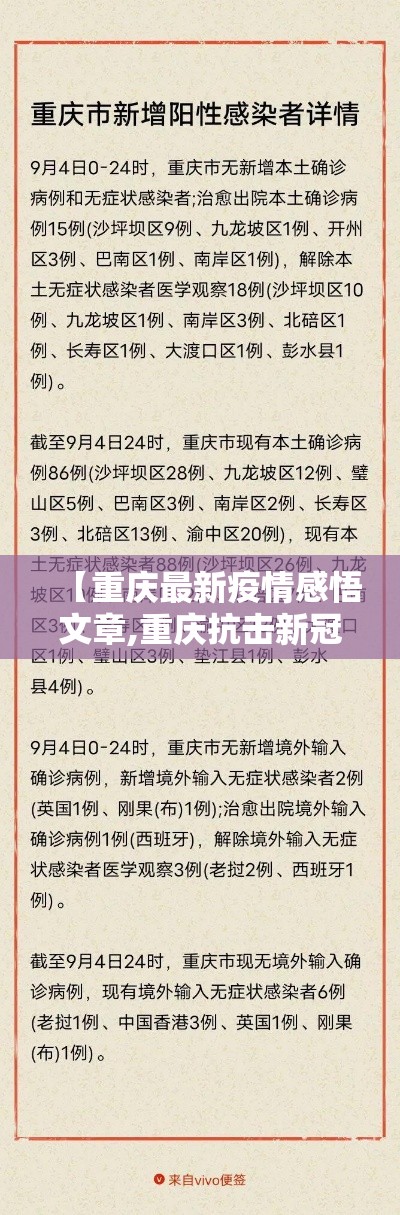 【重庆最新疫情感悟文章,重庆抗击新冠疫情感悟】