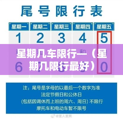 星期几车限行—（星期几限行最好）