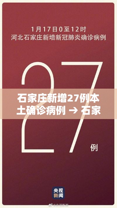 石家庄新增27例本土确诊病例 → 石家庄新增27例确诊行动轨迹