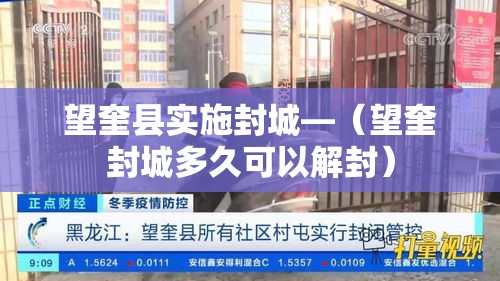 望奎县实施封城—（望奎封城多久可以解封）