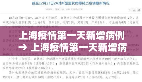 上海疫情第一天新增病例 → 上海疫情第一天新增病例多少
