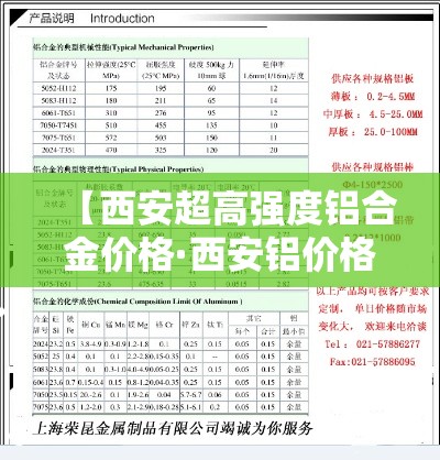 【西安超高强度铝合金价格·西安铝价格是多少】