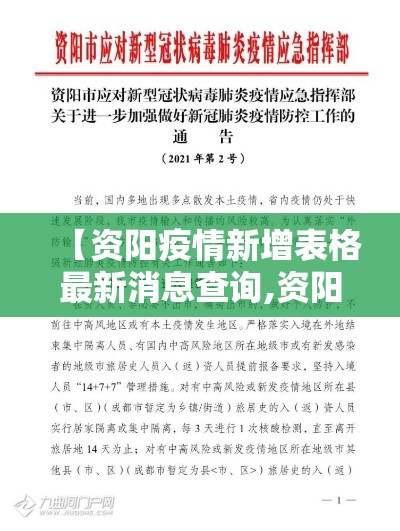 【资阳疫情新增表格最新消息查询,资阳市新冠肺炎疫情】