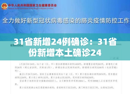 31省新增24例确诊:31省份新增本土确诊24 31省新增24例确诊:31省份新增本土确诊24