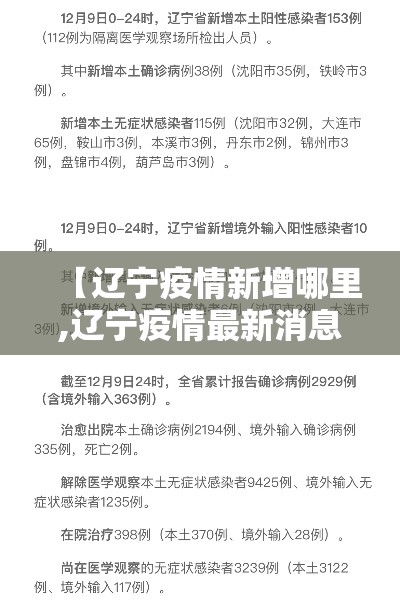 【辽宁疫情新增哪里,辽宁疫情最新消息新增一例在哪里】