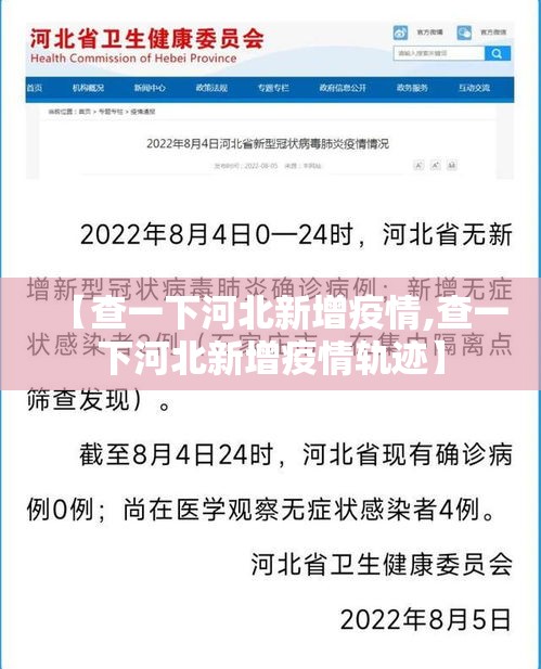 【查一下河北新增疫情,查一下河北新增疫情轨迹】