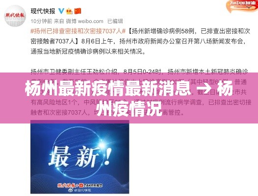 杨州最新疫情最新消息 → 杨州疫情况
