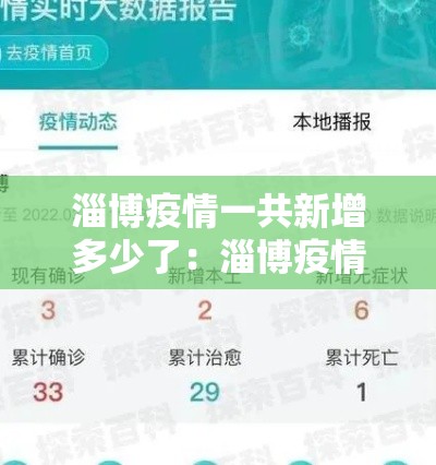淄博疫情一共新增多少了:淄博疫情病例 淄博疫情一共新增多少了:淄博疫情病例