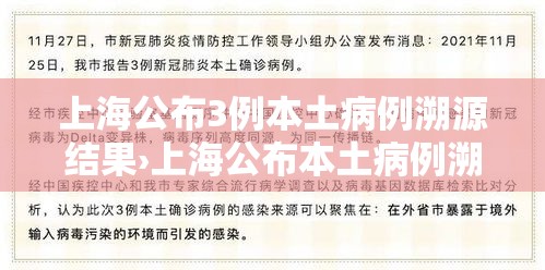 上海公布3例本土病例溯源结果›上海公布本土病例溯源情况