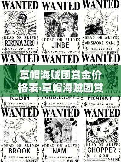 草帽海贼团赏金价格表›草帽海贼团赏金2021 草帽海贼团赏金价格表›草帽海贼团赏金2021