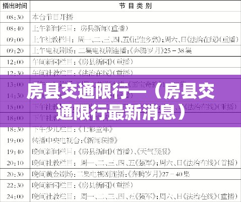 房县交通限行—(房县交通限行最新消息) 房县交通限行—(房县交通限行最新消息)