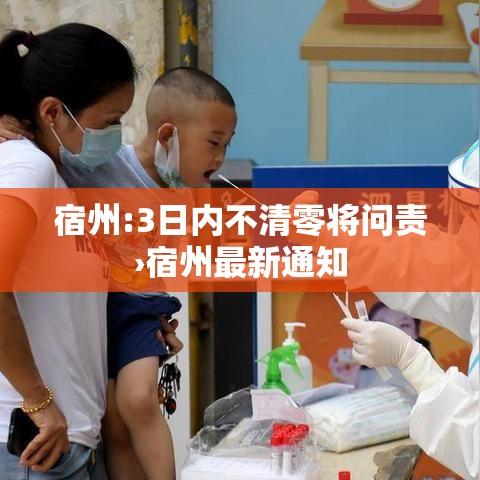 宿州:3日内不清零将问责›宿州最新通知 宿州:3日内不清零将问责›宿州最新通知