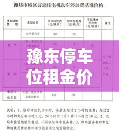 豫东停车位租金价格表—（豫园停车场多少钱一小时）