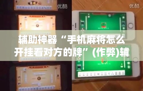 辅助神器“手机麻将怎么开挂看对方的牌”(作弊)辅助透视教程