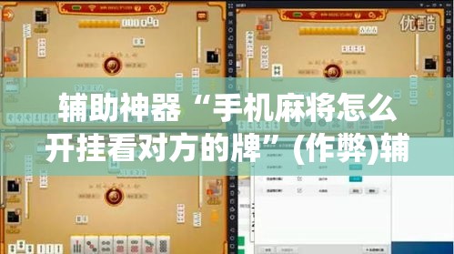 辅助神器“手机麻将怎么开挂看对方的牌”(作弊)辅助透视教程