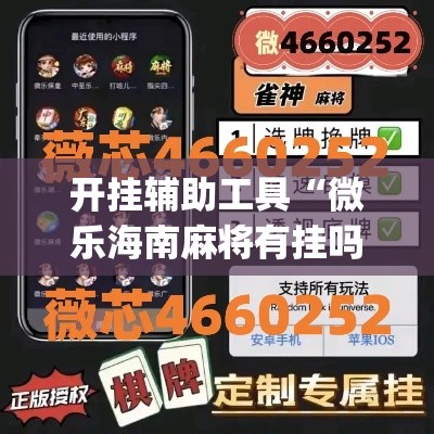 开挂辅助工具“微乐海南麻将有挂吗”(作弊)辅助透视教程