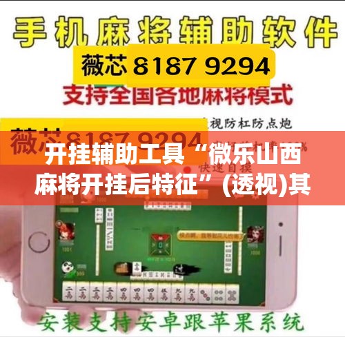 开挂辅助工具“微乐山西麻将开挂后特征	”(透视)其实确实有挂
