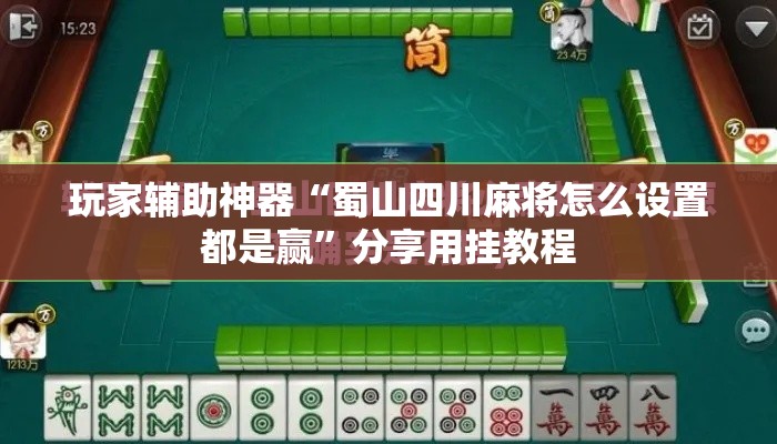 玩家辅助神器“蜀山四川麻将怎么设置都是赢”分享用挂教程