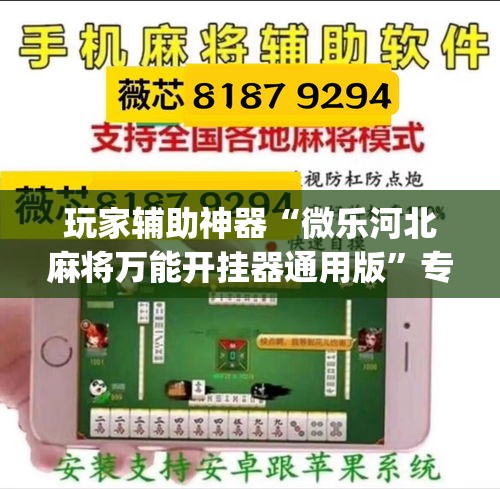玩家辅助神器“微乐河北麻将万能开挂器通用版”专业师傅带你一起了解(确实有挂