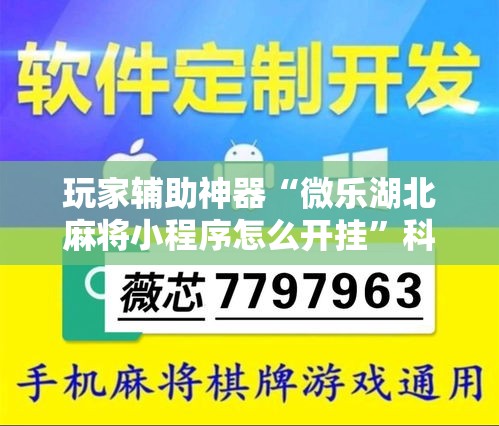 玩家辅助神器“微乐湖北麻将小程序怎么开挂”科技辅助神器手机版