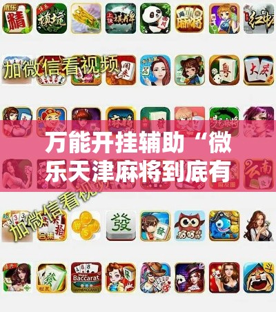 万能开挂辅助“微乐天津麻将到底有没有挂”科技辅助神器手机版
