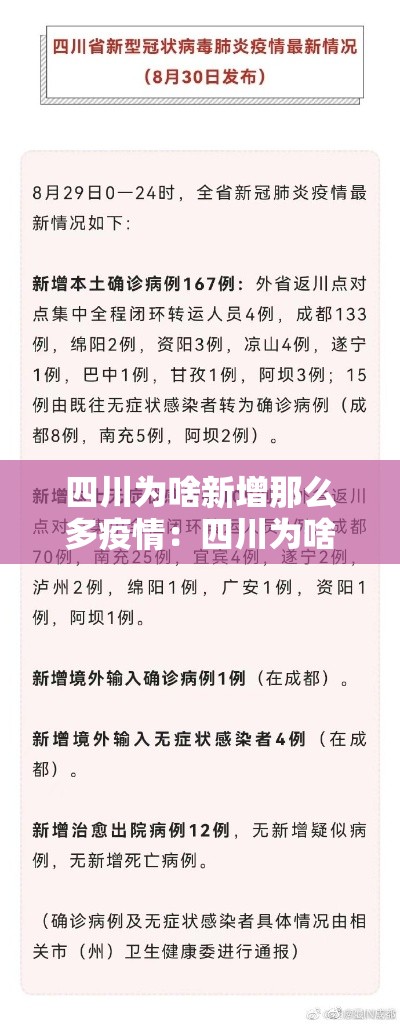 四川为啥新增那么多疫情:四川为啥新增那么多疫情呢 四川为啥新增那么多疫情:四川为啥新增那么多疫情呢