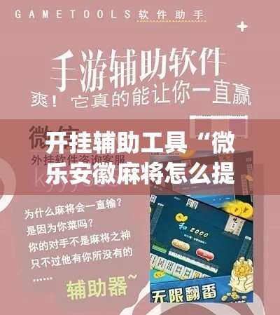 开挂辅助工具“微乐安徽麻将怎么提高胜率”专业师傅带你一起了解(确实有挂